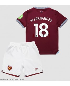 Günstige West Ham United Mateus Fernandes #18 Heimtrikotsatz Kinder 2025-26 Kurzarm (+ Kurze Hosen)
